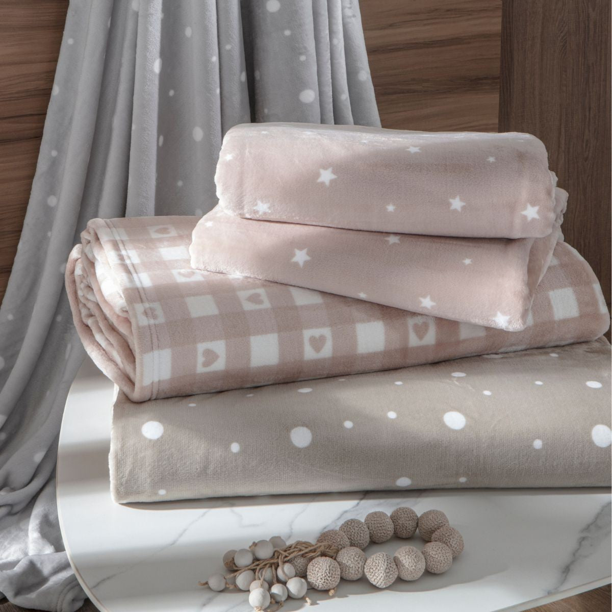 Cobertor Blanket Vintage Kacyumara Fend Poá