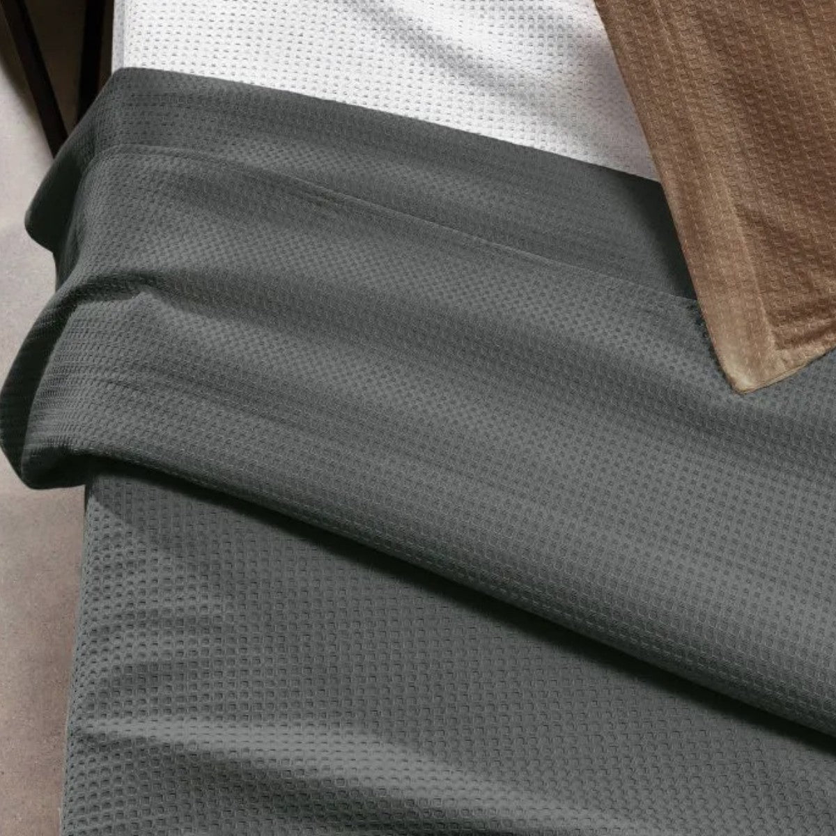 Colcha Piquet 100% Algodão Gênova Taupe