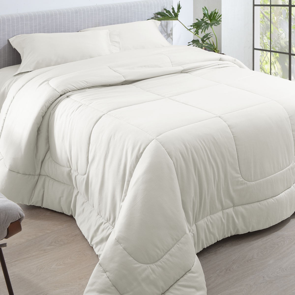 Edredom 300 Fios Satinée Kacyumara Off-White