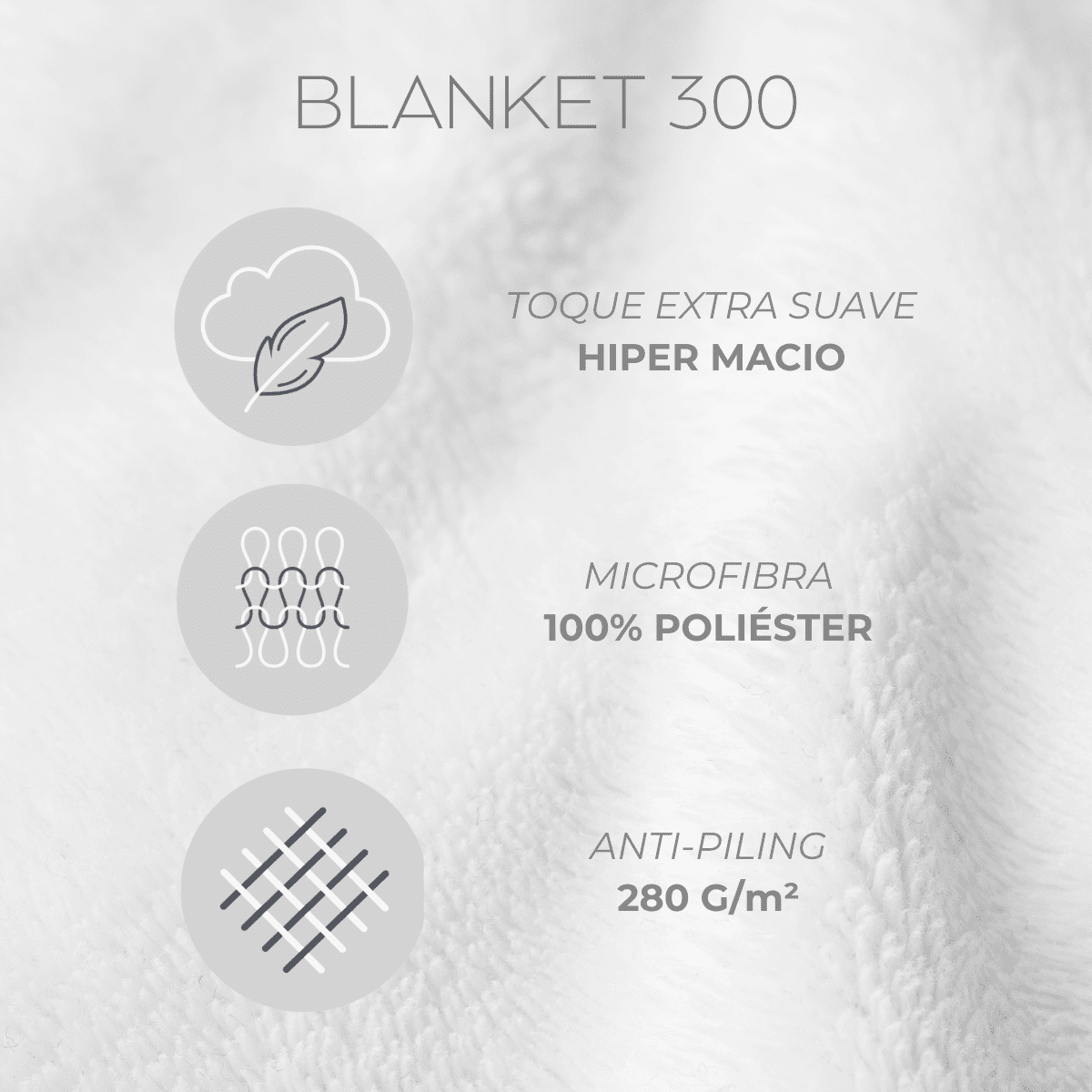 Cobertor Blanket 300 Kacyumara Cinza