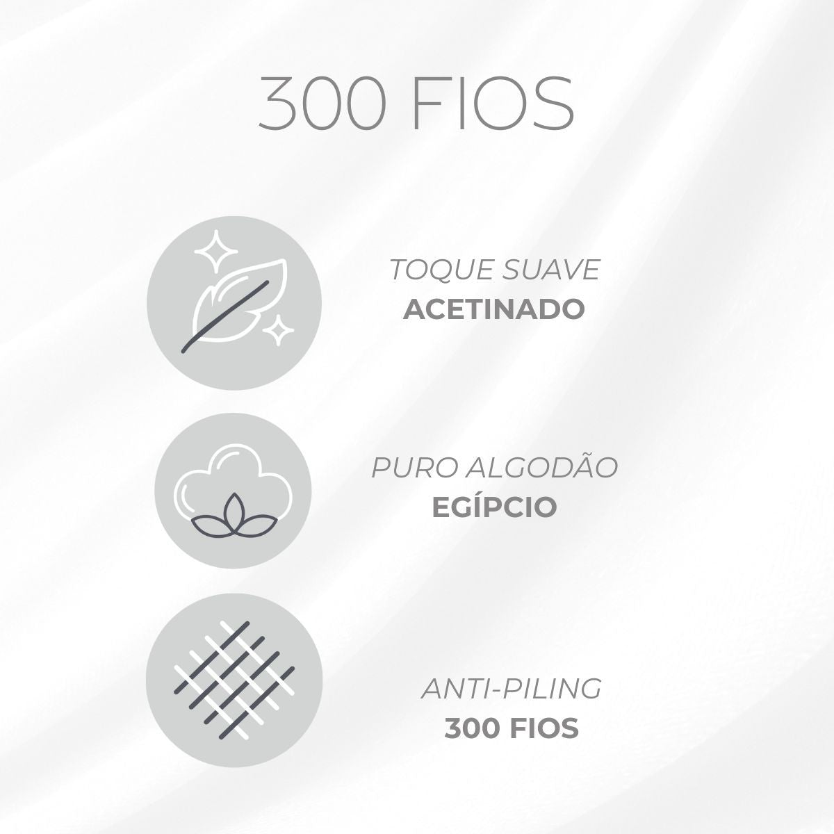 Edredom 300 Fios Satinée Kacyumara Off-White