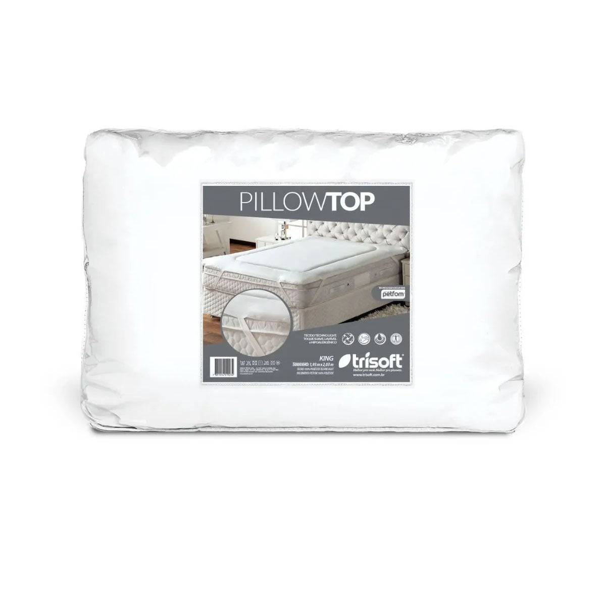 Protetor De Colchão Pillow Top Trisoft