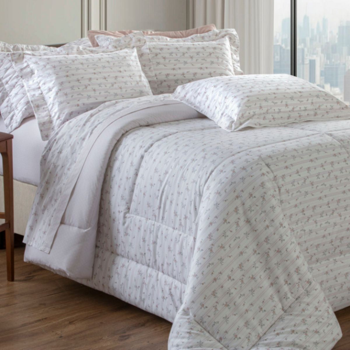 Edredom 200 Fios Vintage Kacyumara Louise