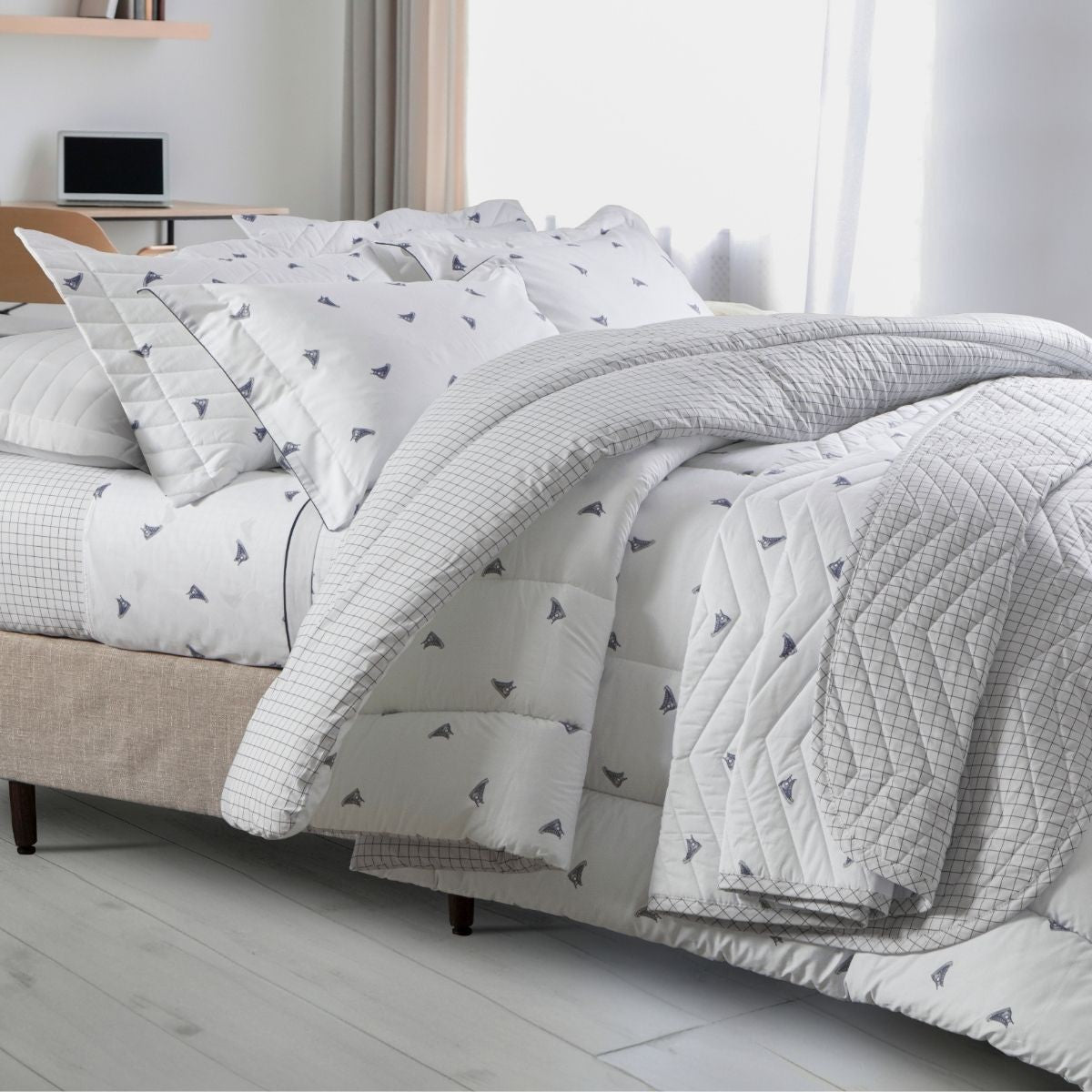 Edredom 200 Fios Vintage Kacyumara Tenis