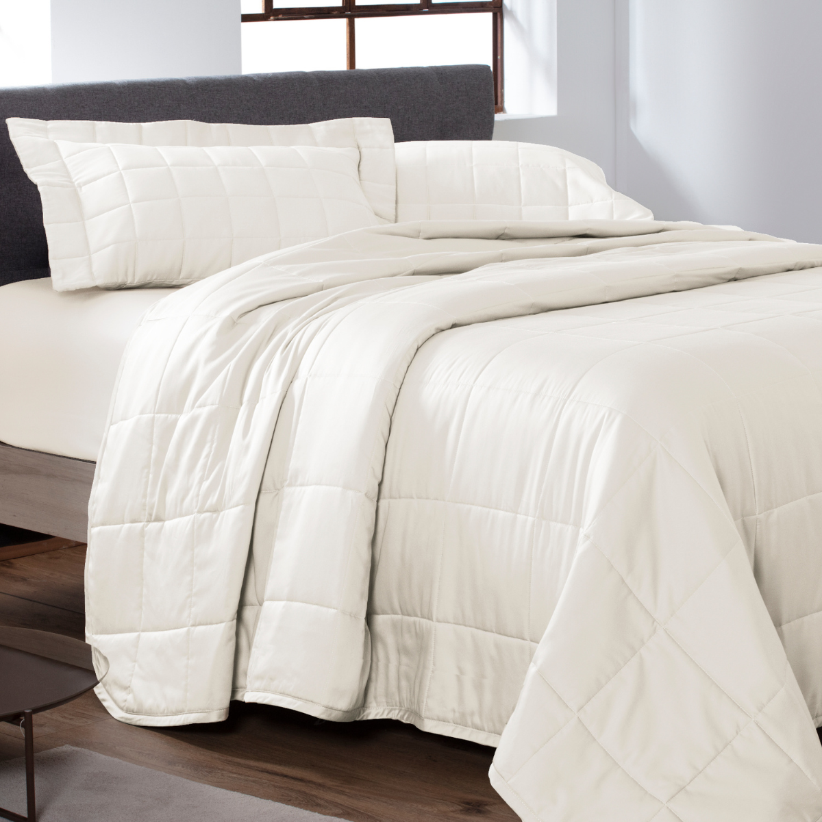 Colcha 300 Fios Square Kacyumara Off White