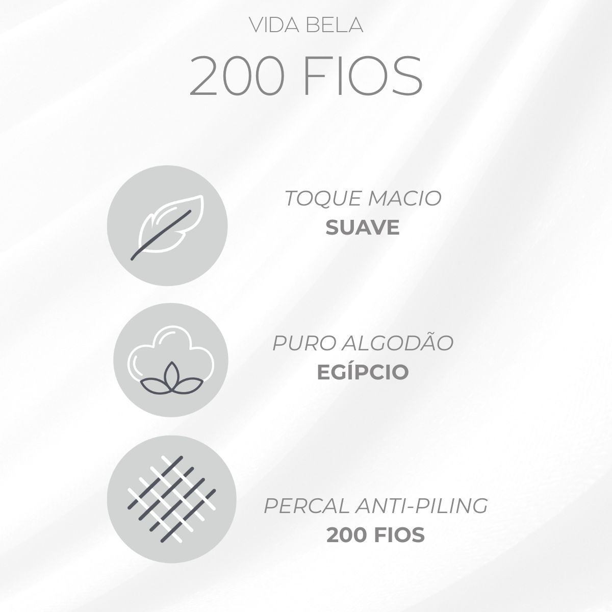 Edredom 200 Fios Vida Bela Kacyumara Cinza Ash